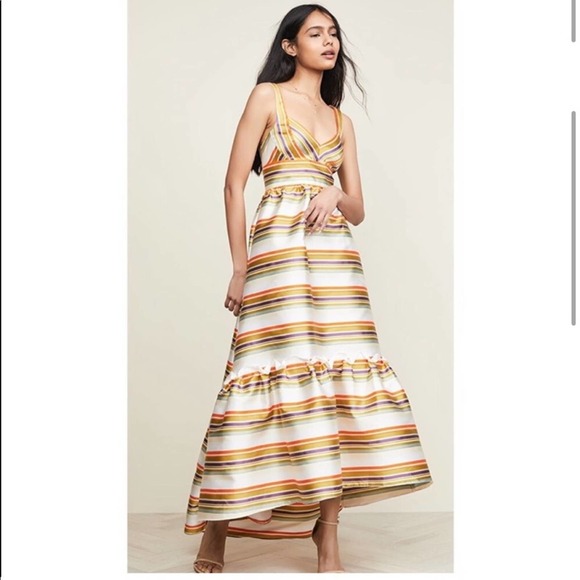 NWT Jill Stuart Sela Striped Evening Gown - Picture 3 of 8